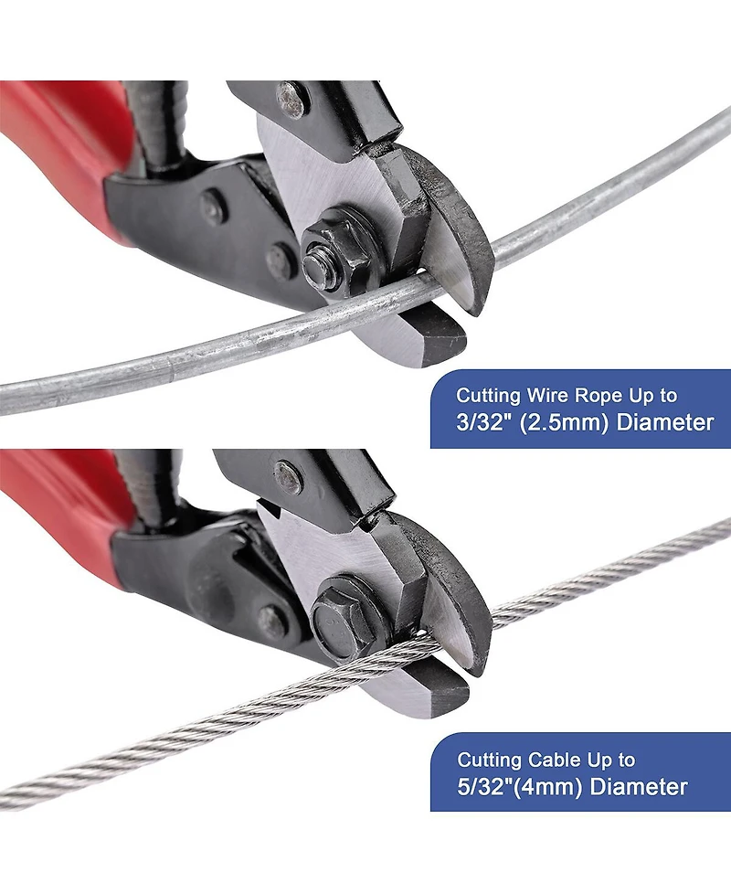 Yescom Hydraulic Wire Crimping Tool with Cable Cutter for Battery Cable Lug Terminal 1/8" to 3/16" Deck Railing Hardware