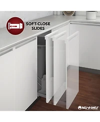Rev-a-Shelf 20.71" Pullout Kitchen Cabinet Drawer w/ Soft-close, 4WDB-21SC-1