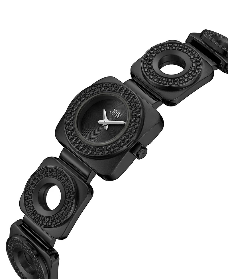 Jbw Chasm Swiss Quartz Black Stainless Steel Watch 22mm