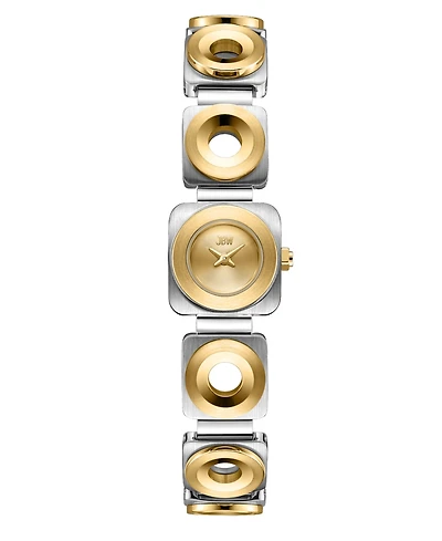 Jbw Chasm Japan Quartz 18k Gold-Plated and Stainless Steel Watch 18mm