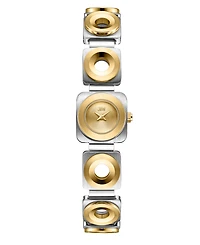 Jbw Chasm Japan Quartz 18k Gold-Plated and Stainless Steel Watch 18mm