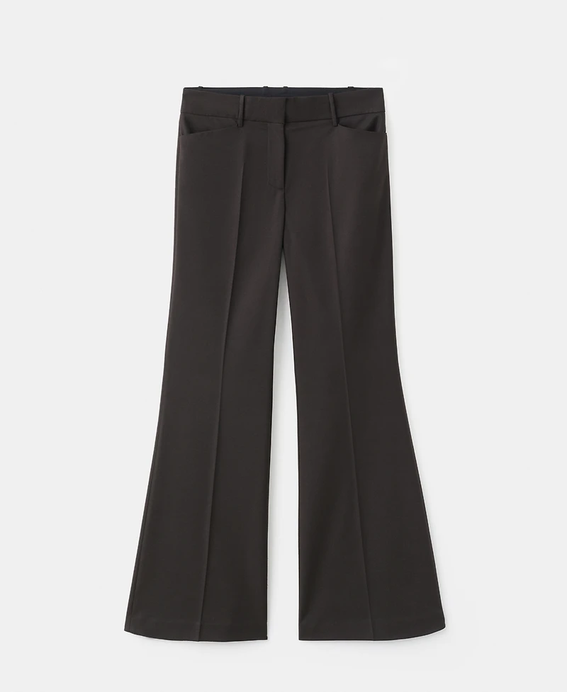 Mango Women's Mid-Rise Flare Pants