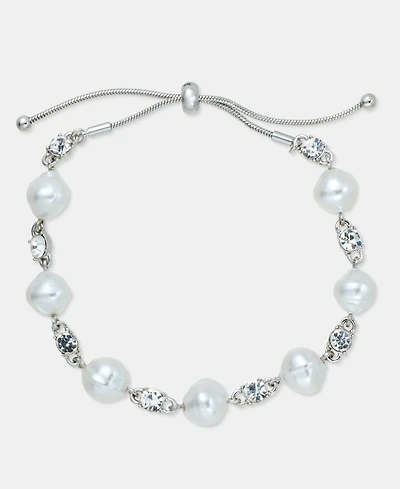 Givenchy Crystal & Imitation Pearl Slider Bracelet