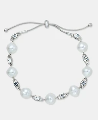 Givenchy Crystal & Imitation Pearl Slider Bracelet