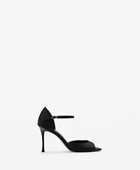 Mango Women's Satin High-Heeled Sandals