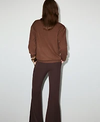 Mango Women's Fine-Knit V-Neck Sweater