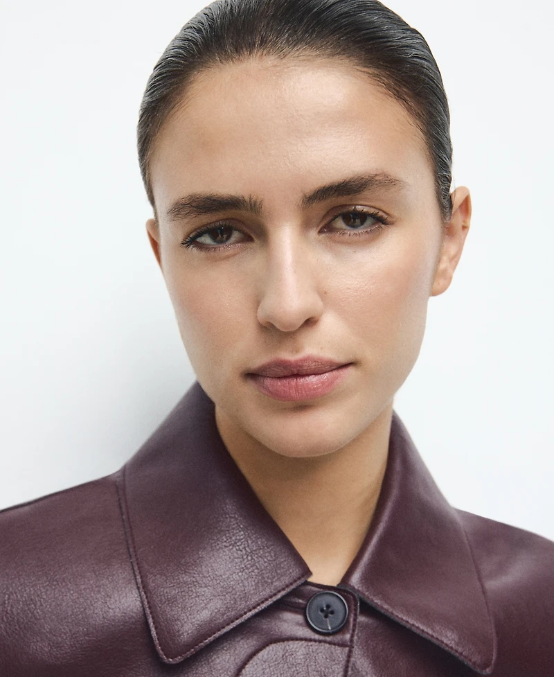 Mango Women's Pockets Faux-Effect Jacket