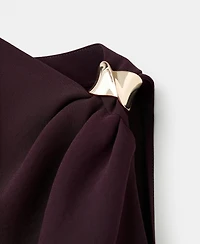 Mango Women's Metallic Detail Asymmetrical Blouse