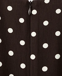 Mango Women's A-Line Polka-Dot Dress