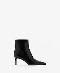 Mango Women's Pointed Heel Ankle Boot