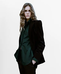 Mango Women's Pocket Oversize Shirt