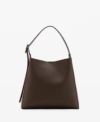 Mango Women's Buckle Shopper Bag