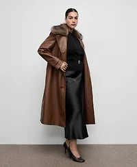 Mango Women's Satin Long Skirt