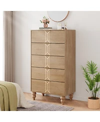 gaomon 5-Drawer Dresser with Large Storage and Display Top – Perfect for Organized Living