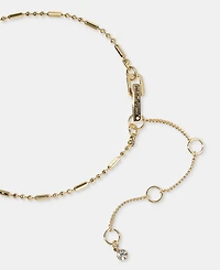 Karl Lagerfeld Paris Crystal Star, Moon & Logo Statement Lariat Necklace, 18" + 3" extender