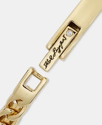 Karl Lagerfeld Paris Multicolor Crystal Flower Charm Bangle Bracelet