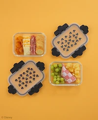 JoyJolt Disney Mickey Minnie Food Storage Containers, Set of 2