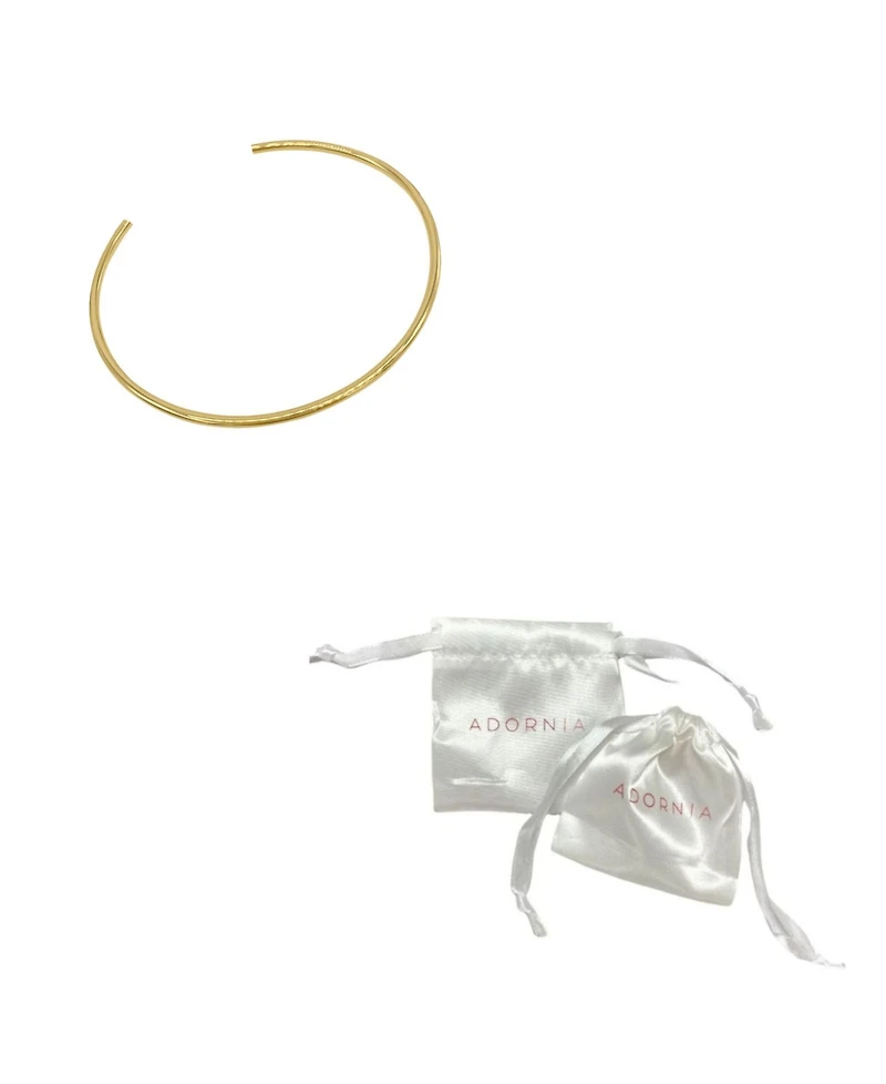 Adornia Stainless Steel Classic Thin Cuff Bracelet