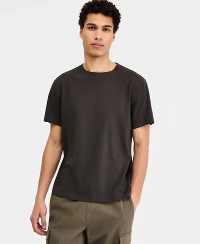 Sun + Stone Men's Cotton Lived Short Sleeve T-Shirt, Macy's Exclusive