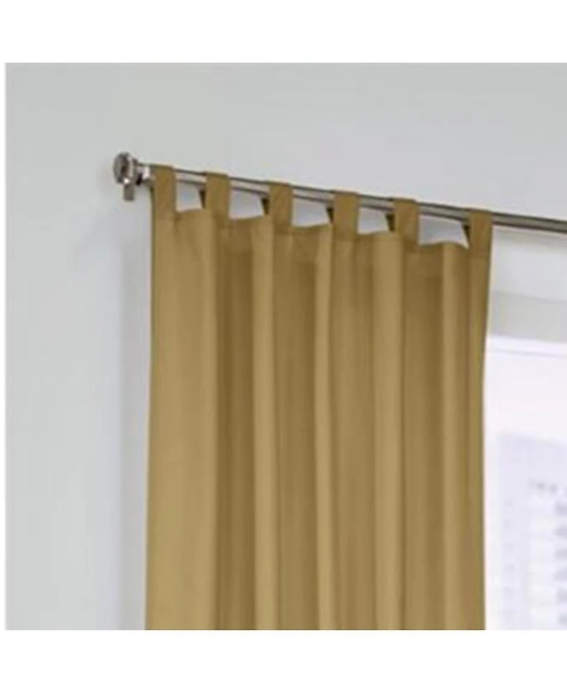 Commonwealth Home Fashions Thermalogic Prescott Fashionable and Functional Tab Top Panel - 2-Piece - 80x84", Camel