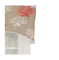 Rlf Home Sea Coral Cornice All Season 3" Rod Pocket Valance 50" x 17"