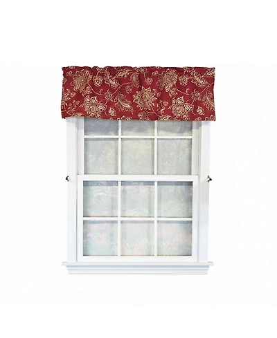 Rlf Home 100% Cotton High Quality Reagan Tailored Window Valance with 1.5" Rod Pocket 50" W X 12"