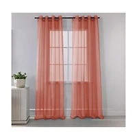 Rt Designers Collection Ramallah Lonnie Grommet Curtain Panel - 54x90"