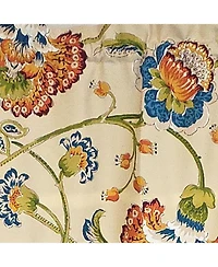 Rlf Home 100% Cotton High Quality Moira Tailored Window Valance with 1.5" Rod Pocket 50" W X 12" L Multi