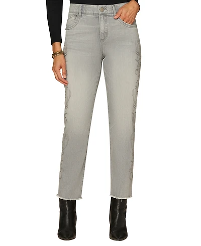 Democracy Petite High Rise Slim Straight Jeans