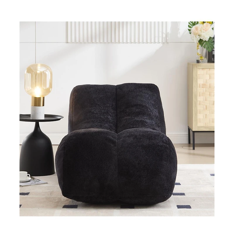 Cesicia Creative Bean Bag Sofa Chair High-Resilience Sponge Filled Lounger for Living Room & Bedroom