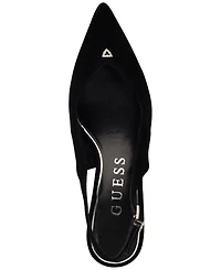 Guess Women's Yannick Embellished Kitten Heel Slingback Pumps