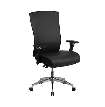 Emma+Oliver 24/7 300 lb. Rated High Back Swivel Seat Slider Lumbar Ergonomic Office Chair