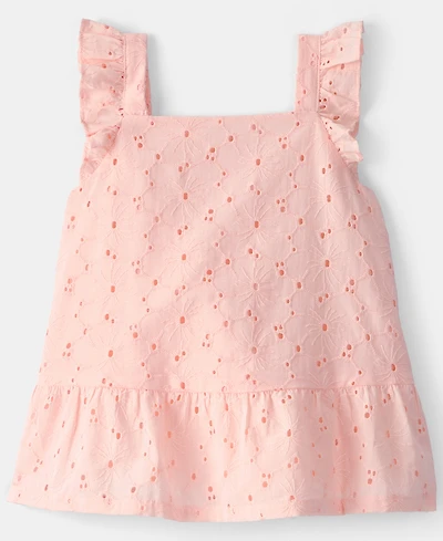 Carter's Girls' Toddler 2T-5T Sleeveless Eyelet Top