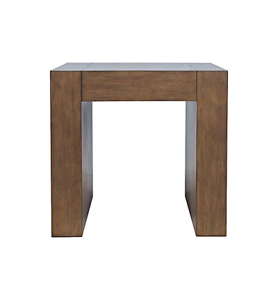Jofran Taos Modern Rustic Square Dovetailed End Table