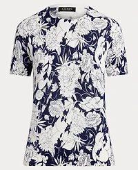 Lauren Ralph Women's Floral Short-Sleeve Sweater