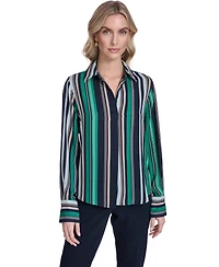 Tommy Hilfiger Women's Striped Popover Top