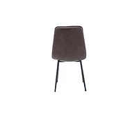 Jofran Draper Mid-Century Modern Upholstered Faux Leather Dining Chair (Set of 4