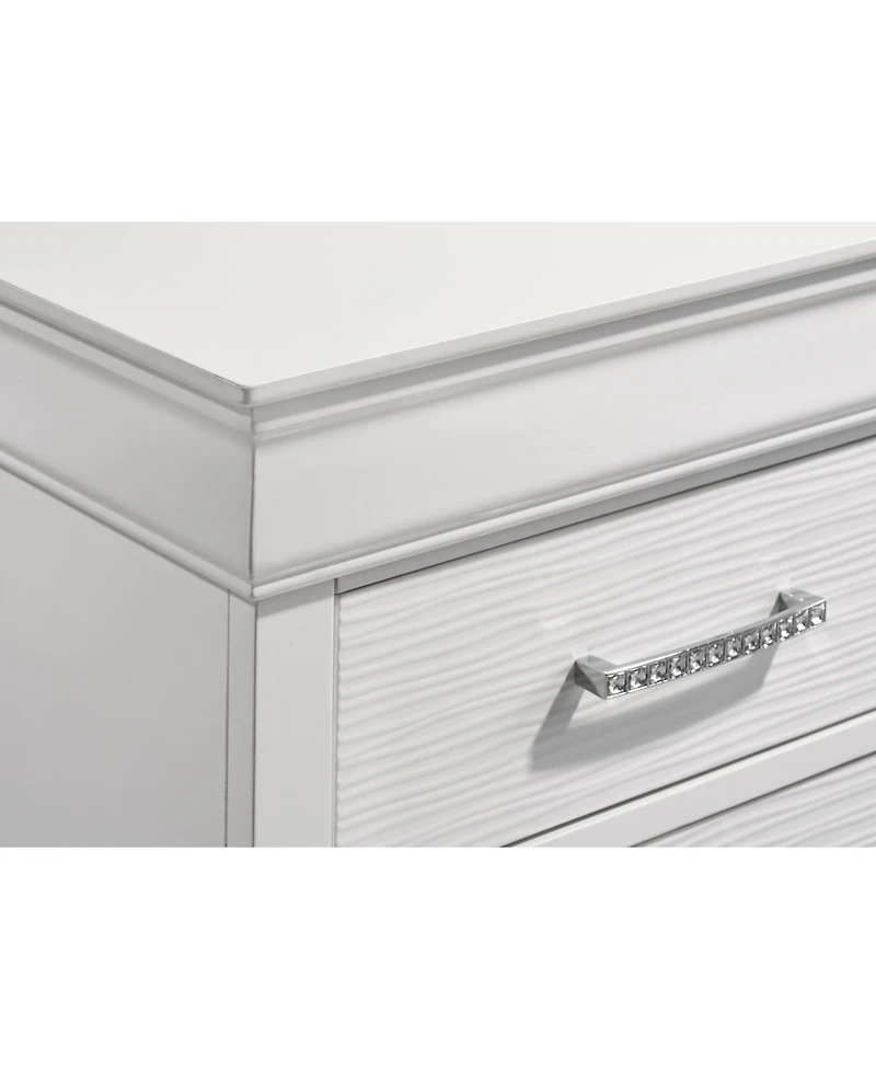 Streamdale Modern Brooklyn Nightstand Made With Wood In White