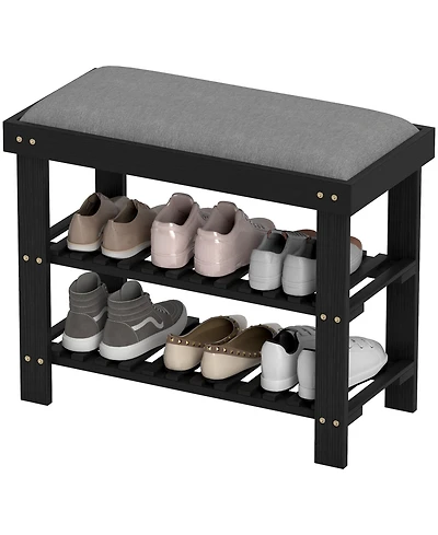 Slickblue Tiered Shoe Storage Rack for Neat Entryways