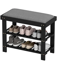 Slickblue Tiered Shoe Storage Rack for Neat Entryways