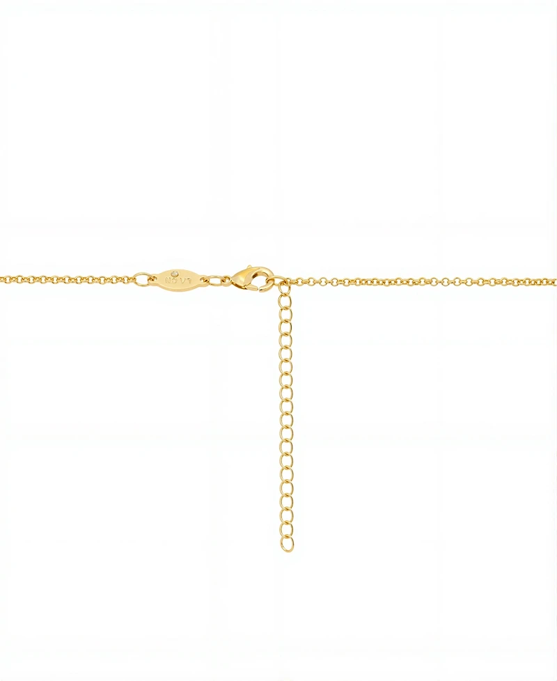 Disney Mickey Mouse "Mom" Cubic Zirconia Head Multicolor Crystal Bar Necklace