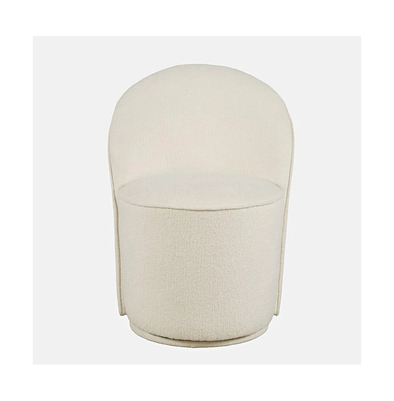 Jofran Landon Mid-Century Modern Upholstered Swivel Dining Chair (Set of 2