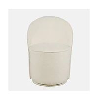 Jofran Landon Mid-Century Modern Upholstered Swivel Dining Chair (Set of 2