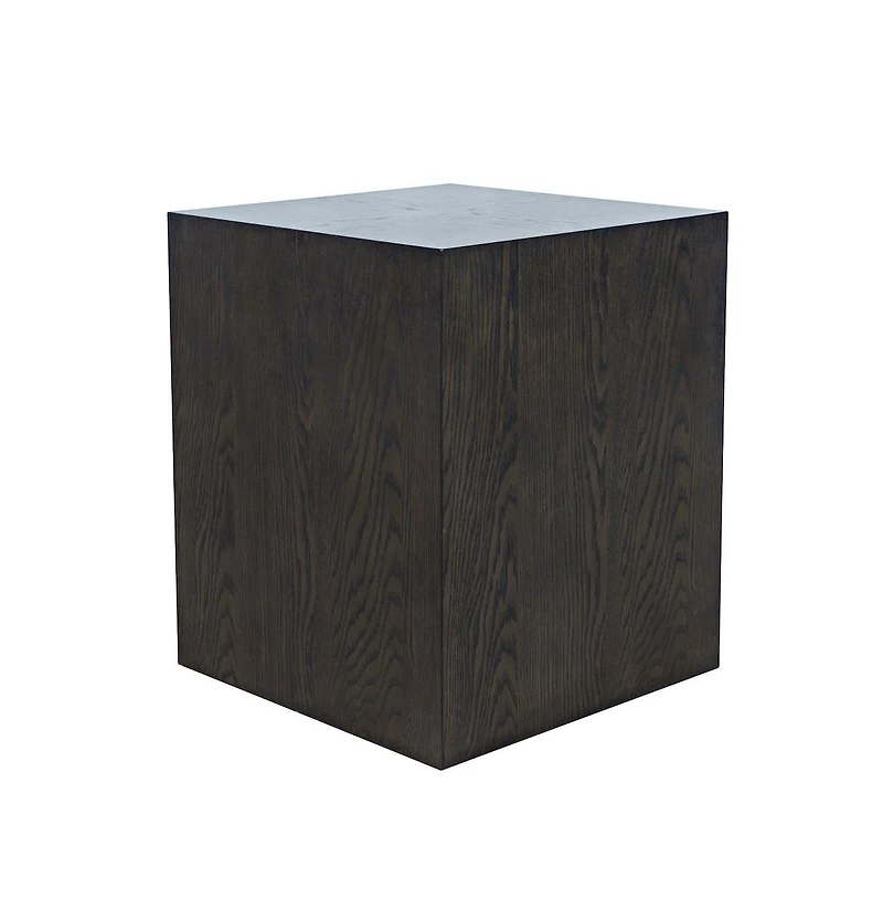 Jofran Laurel Creek Modern Contemporary Square Block Pedestal End Table