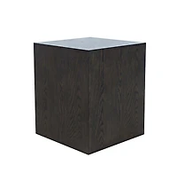 Jofran Laurel Creek Modern Contemporary Square Block Pedestal End Table