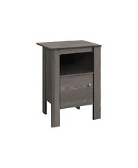 Lovmor Accent Table, Side, End, Nightstand, Lamp, Storage, Living Room, Bedroom, Laminate