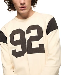 Lucky Brand Men's Long-Sleeve Football Crewneck Knit T-Shirt