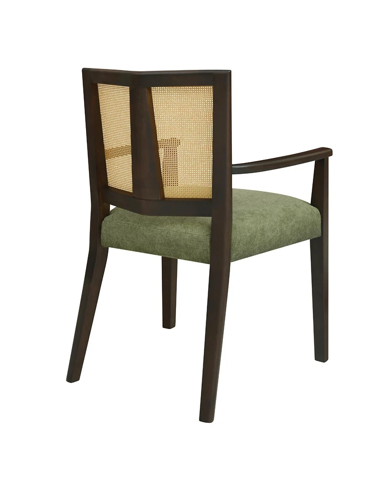 Streamdale Furniture Streamdale Rattan Back Dining Chair - Modern Farmhouse Accent Armchair