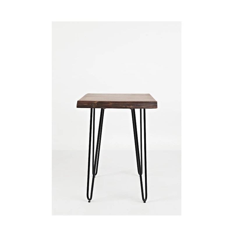 Jofran Nature's Edge Solid Acacia Chairside Table