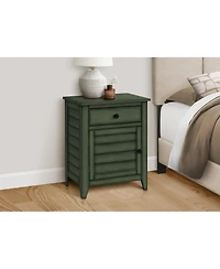 Lovmor Accent Table, Nightstand, Storage Drawer, End, Side Table, Bedroom, Lamp, Storage, Antique Veneer